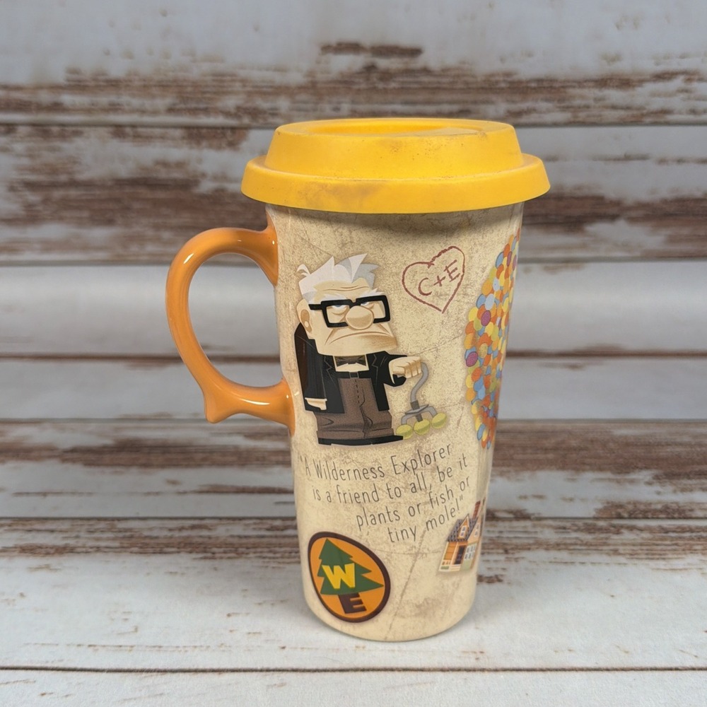 Disney Pixar Up Travel Mug with Lid Movie Characters Collectible